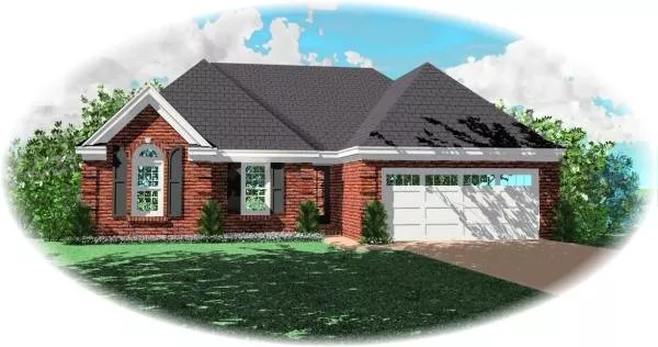 image of french country house plan 8125